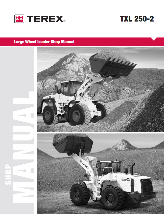 Terex TXL 250-2 Large Wheel Loader Shop Manual PDF
